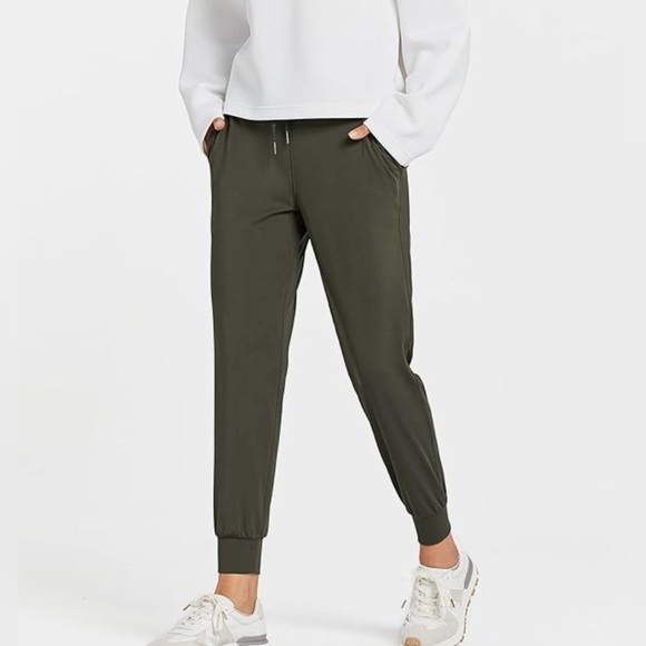 LIBIN Pants - Libin Women’s Olive Green Stretch Joggers, 3XL